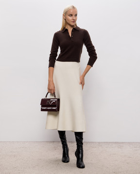 Simkhai Brown Constance cashmere polo 5262185K