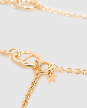 Reco Gold chain necklace with branded elements CL569
