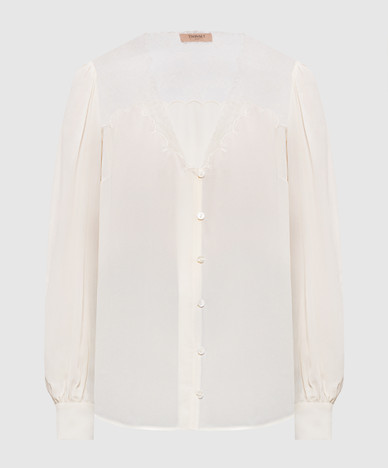 Ivory lace blouse