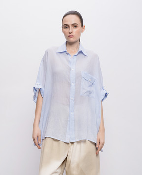 Y`S Yamamoto Blue linen shirt YKB16300