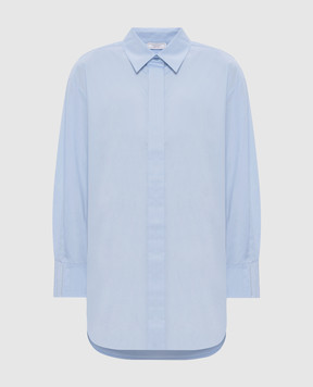 Peserico Blue shirt with a monil chain A0650301979