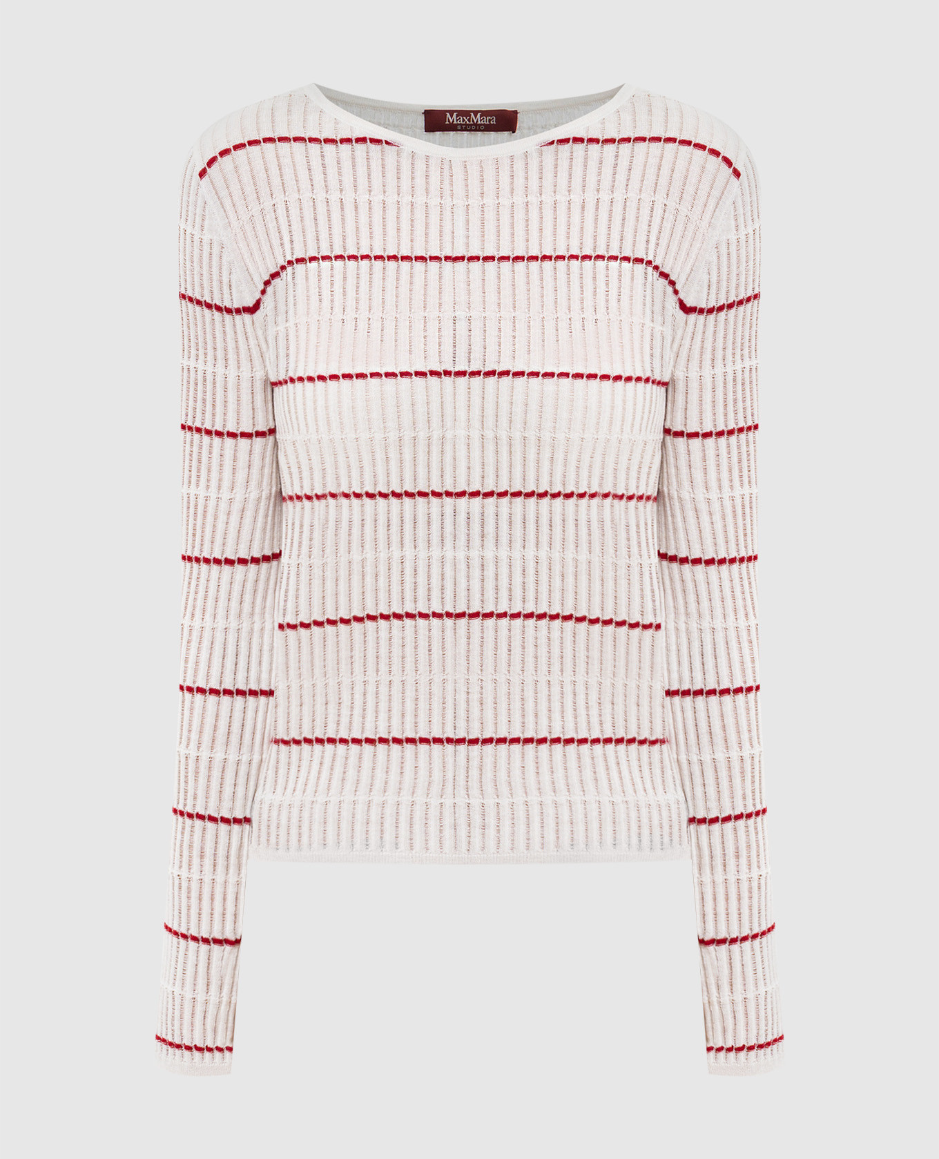 

MSTPEDONE white silk and wool polo collar jumper Max Mara