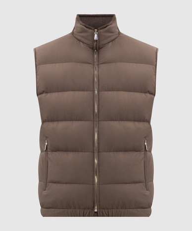 Gilet imbottito marrone