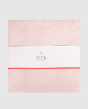 Le Jacquard Fraincais Tivoli pink linen runner 26727