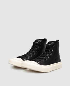 Ann Demeulemeester Ycke black leather high-tops B0014406LT208