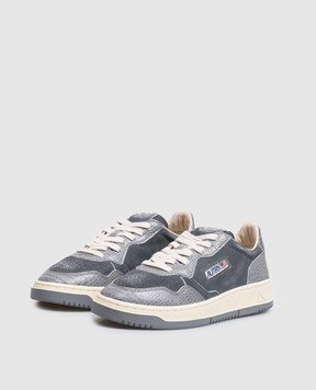 AUTRY Medalist grey suede sneakers AULWCJ02