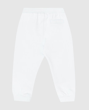 Dolce&Gabbana Children's blue joggers with print L1JPKGG7P8H