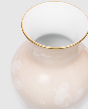 Ginori 1735 Beige porcelain vase MING 016RG02FG6132LX0250