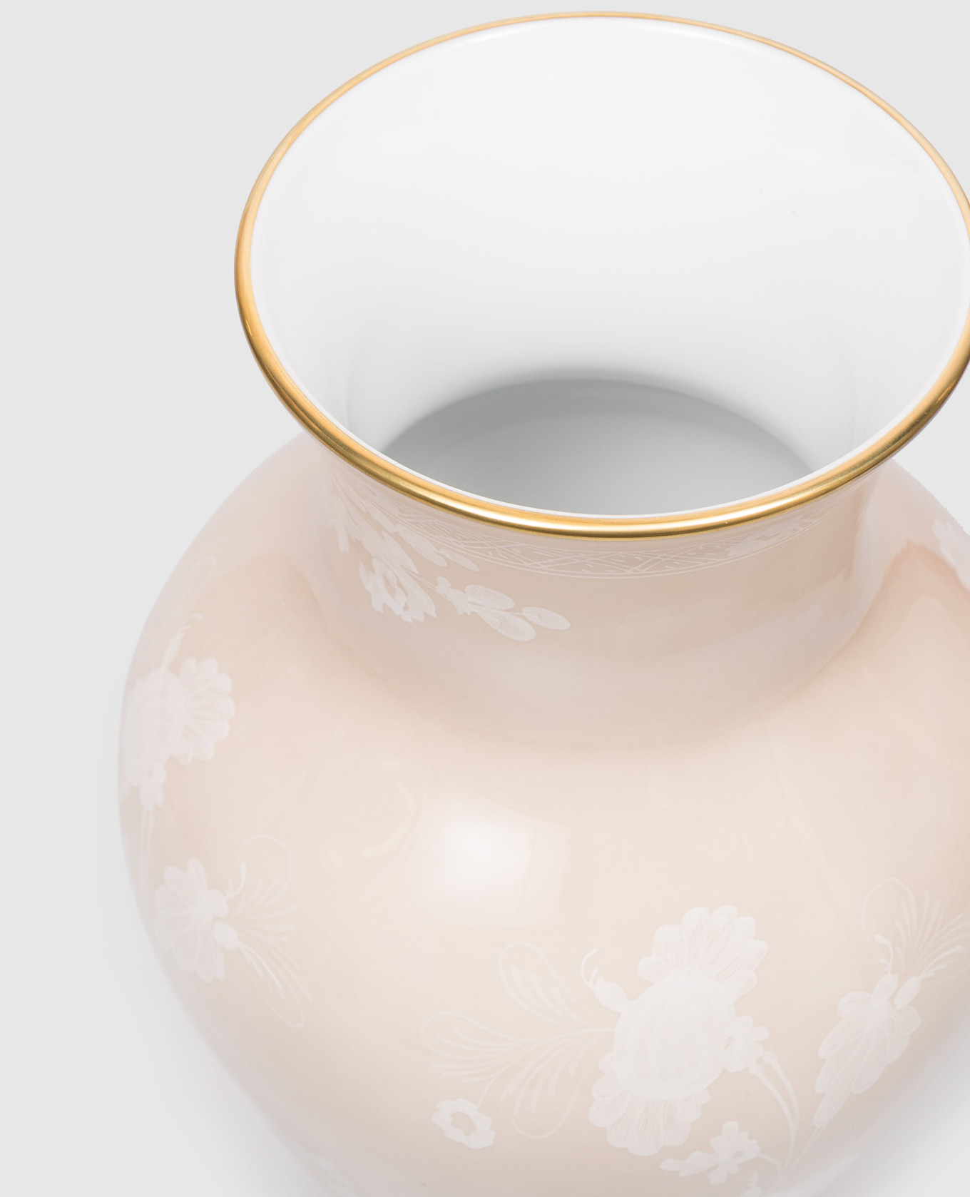 Beige porcelain vase MING Ginori 1735 3