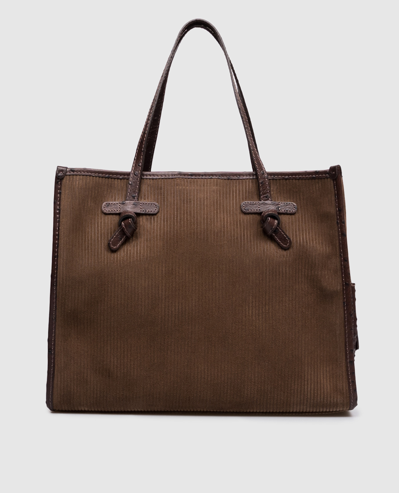 Marcella brown suede tote bag