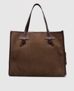Gianni Chiarini Marcella brown suede tote bag BS12470TMBY