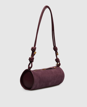 Twinset Burgundy suede bag 262TD8232