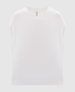 BOBOUTIC White silk and cashmere vest 5081