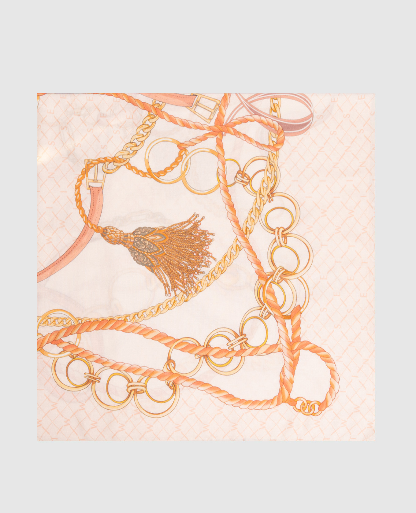 

Beige printed scarf Twinset