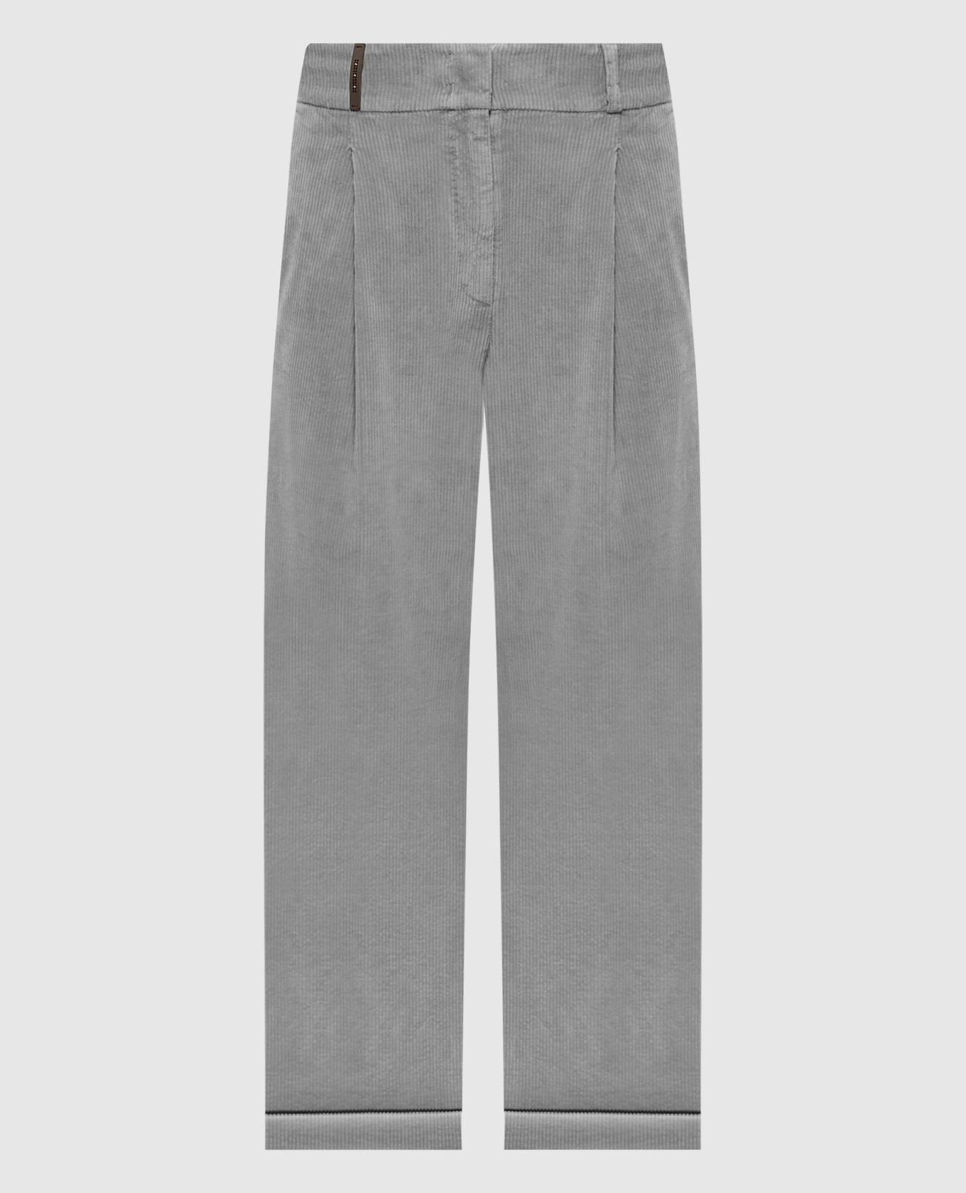

Gray corduroy pants Peserico, Grey
