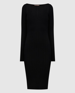 Twinset Black dress with logo 252TT3220