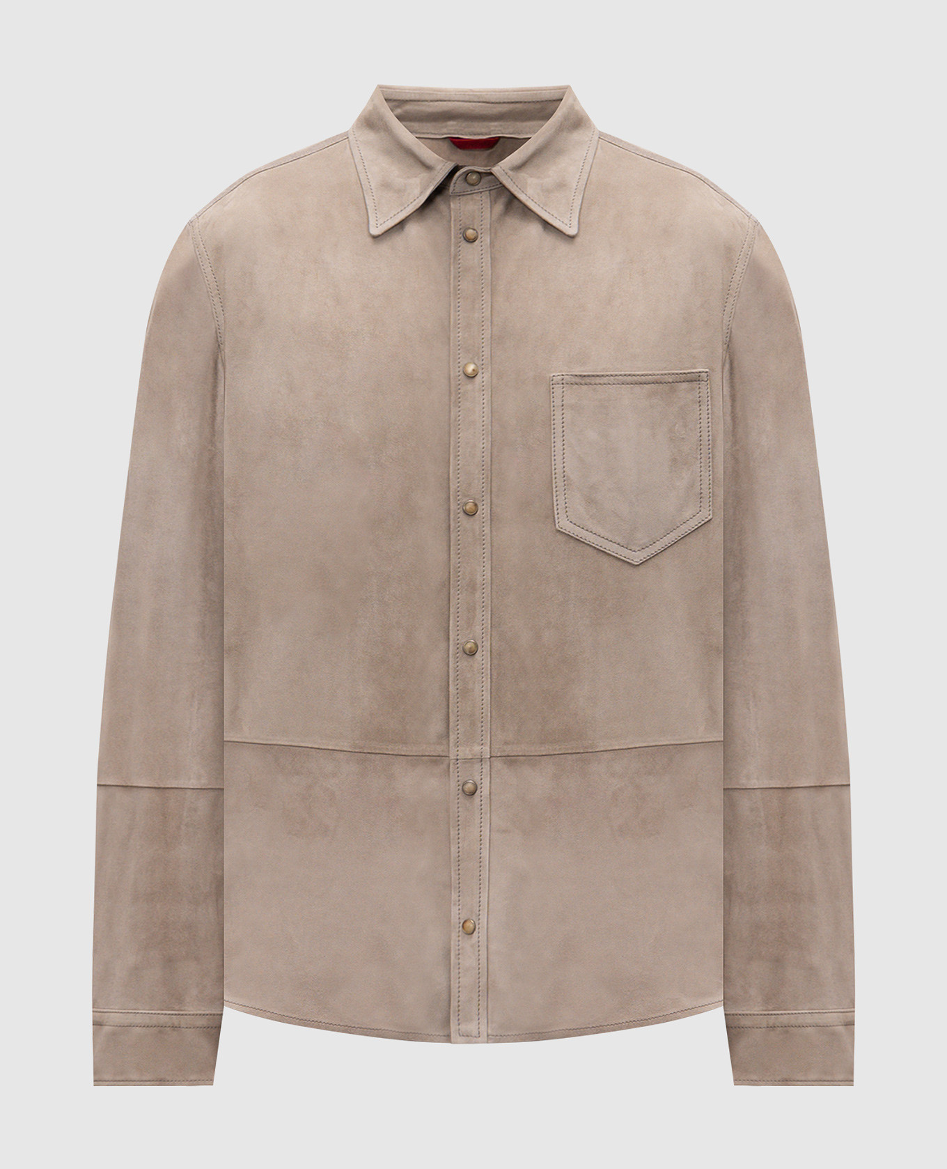 

Beige suede shirt Brunello Cucinelli