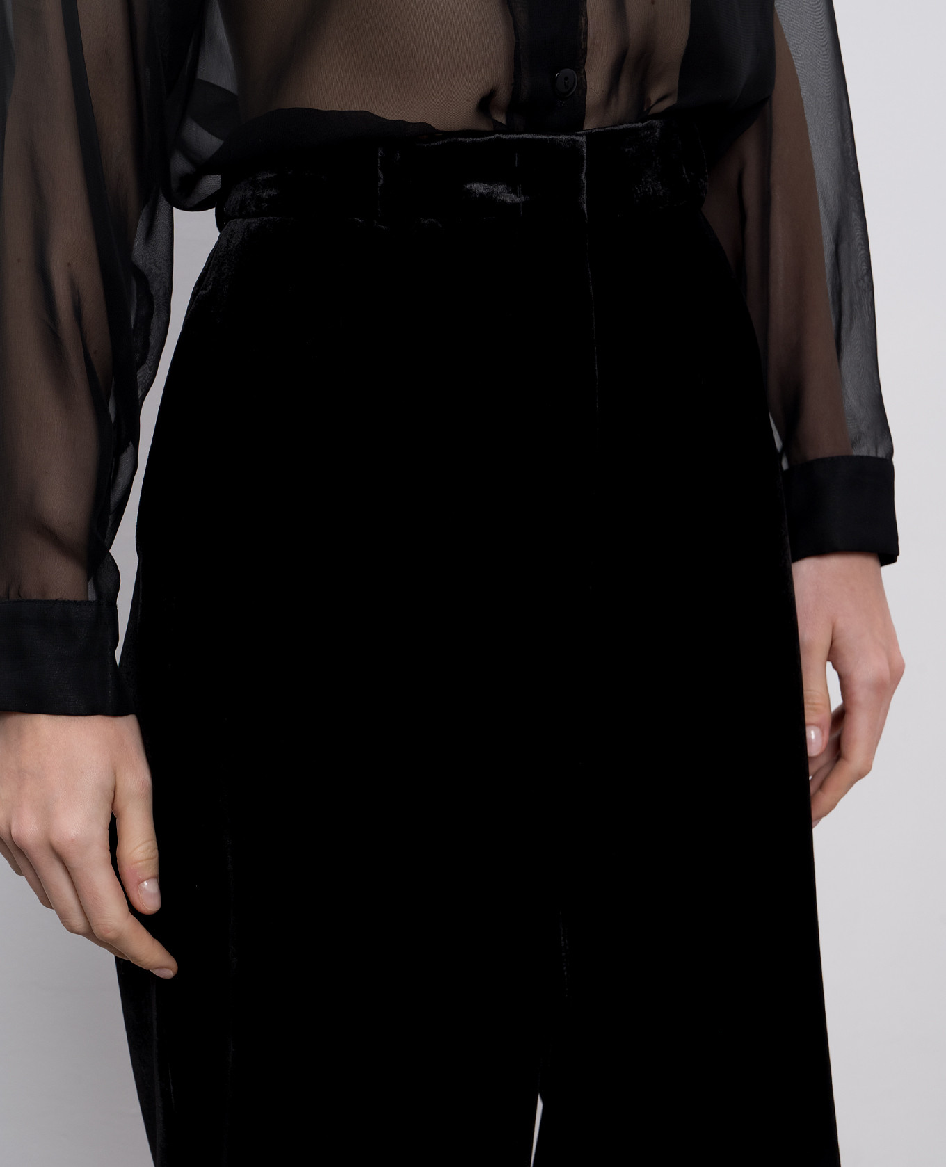 Black velvet pants Ermanno Scervino 5