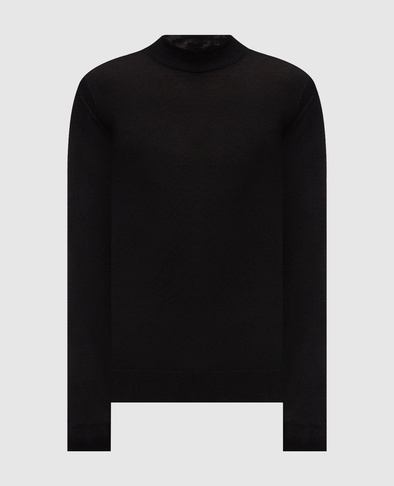 Black cashmere and silk jumper