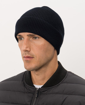 MooRER Blue MIDAS cashmere hat MIDASX12