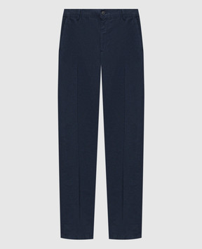 Trussardi Blue linen pants P709M300122NMP302T65