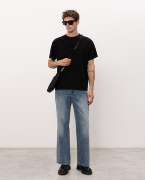 Maison Margiela MM6 Black t-shirt with logo print SH2GC0048M20048