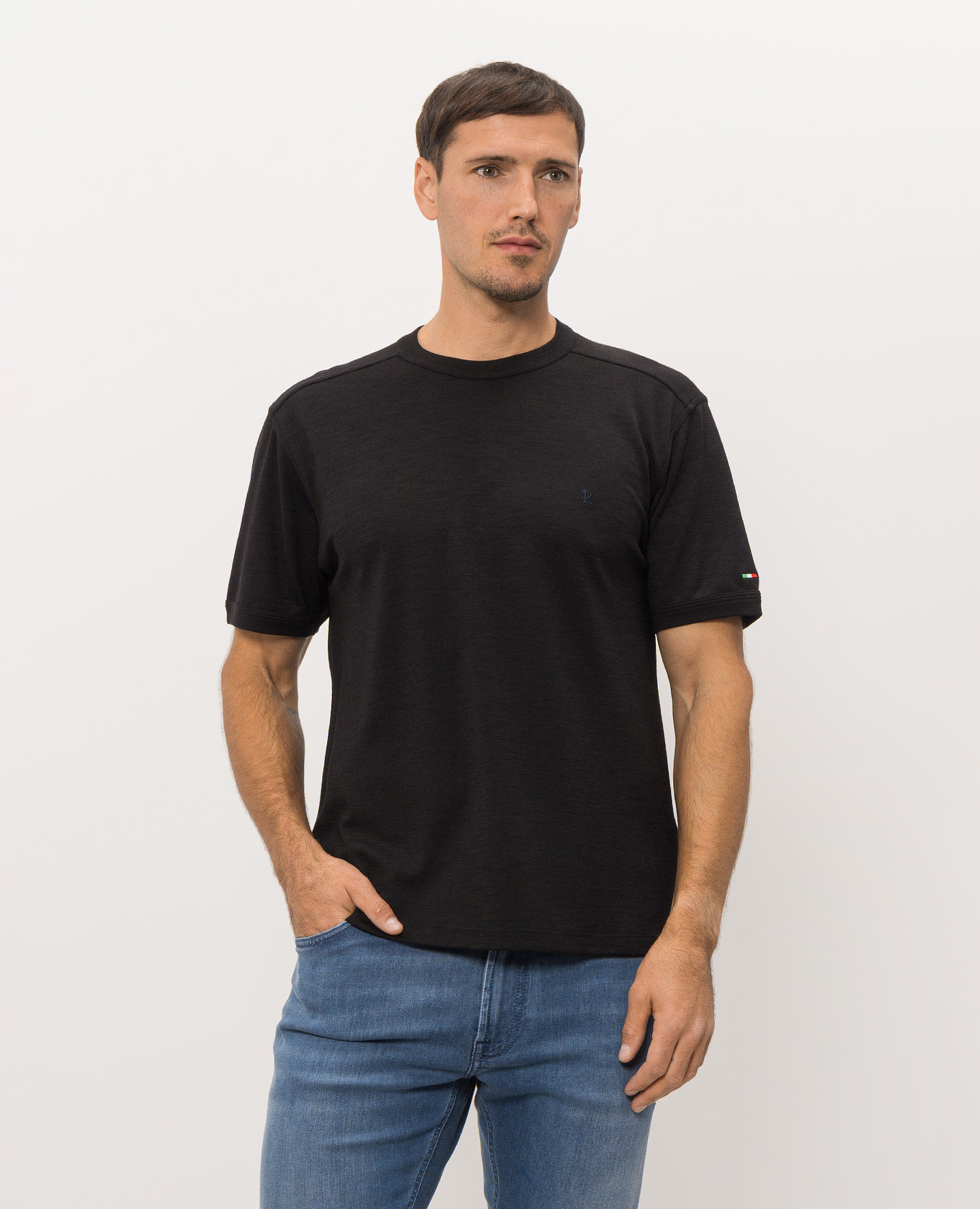 Black T-shirt with wool Stefano Ricci 2
