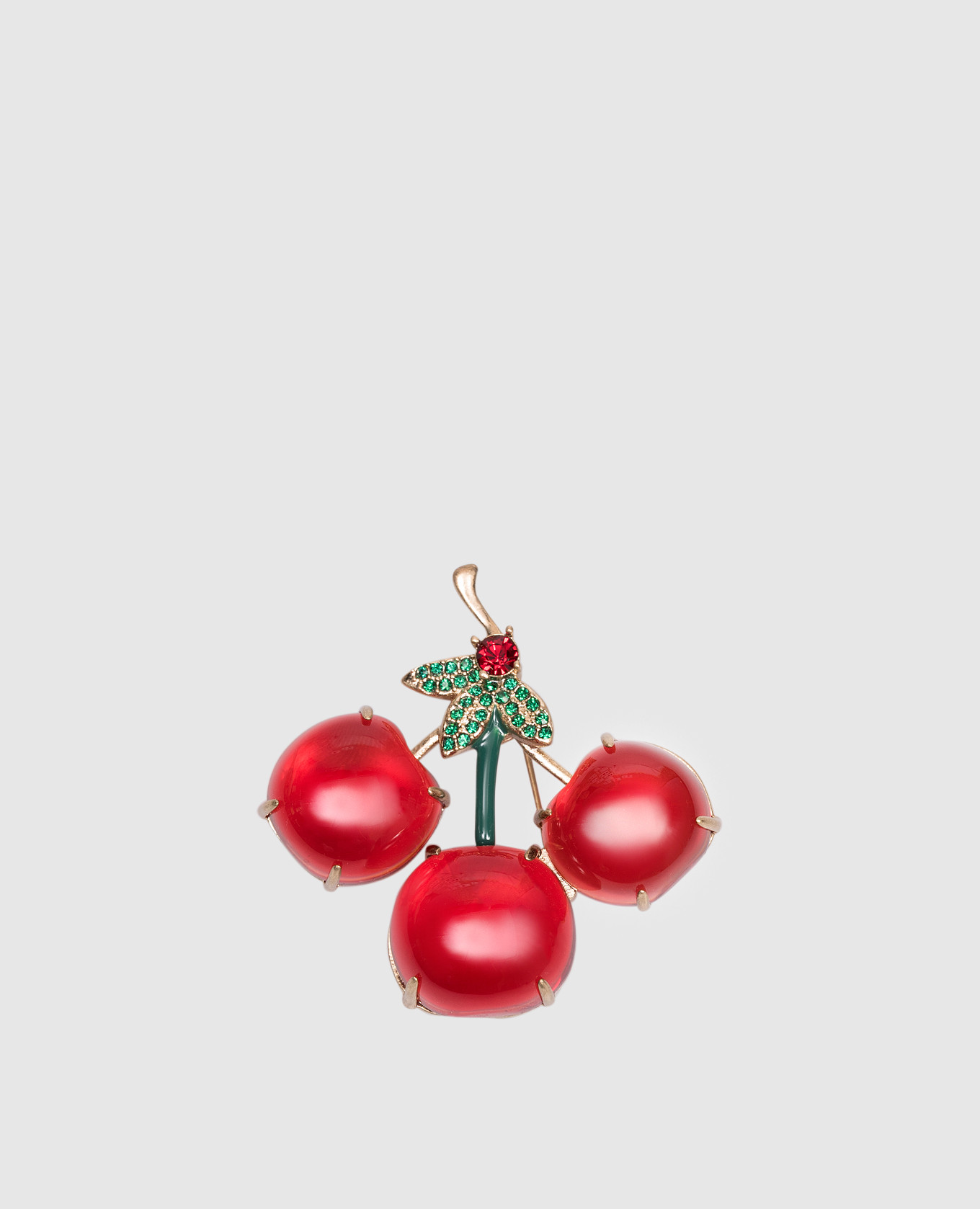 

Red ALEONE brooch in the shape of berries Max Mara Weekend