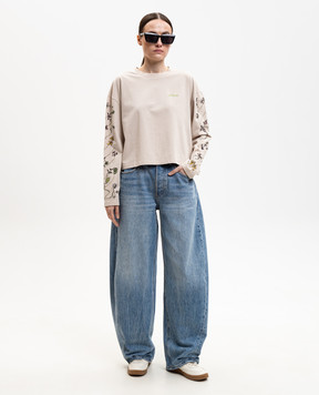 Off-White Beige long sleeve with embroidery 2AB038S26JER002