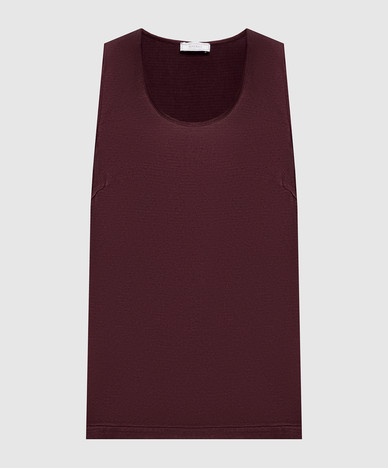Burgundy top