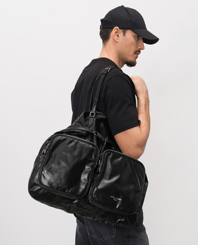 Dolce&Gabbana Black leather tote bag with logo BM2117AU996