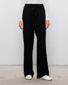 Max Mara Black FELTRE wool sweatpants MXMFELTRE