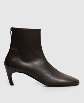Toteme Brown leather ankle boots 263WAS0354LE0231