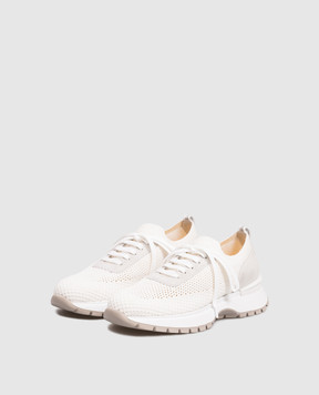 Doucal's White sneakers with logo DD8765WHINPZ849