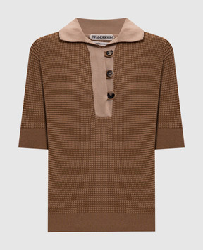 JW Anderson Brown polo KW1569YN0535