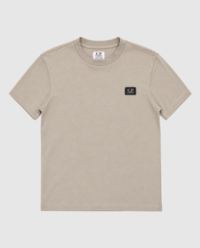 C.P. Company Children's gray T-shirt with logo print CNM00SLAA171014