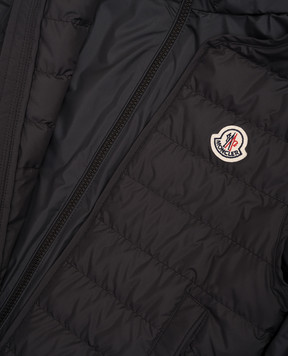 Moncler ENFANT Children's black Gizem transformer jacket L19541A00057597X2