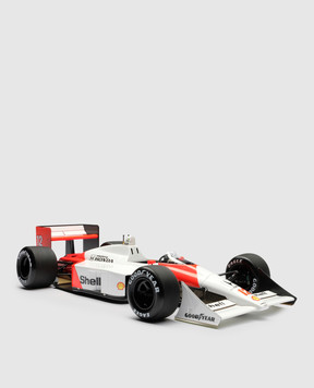 Amalgam White souvenir in the shape of a McLaren Honda MP4/4 car M5990