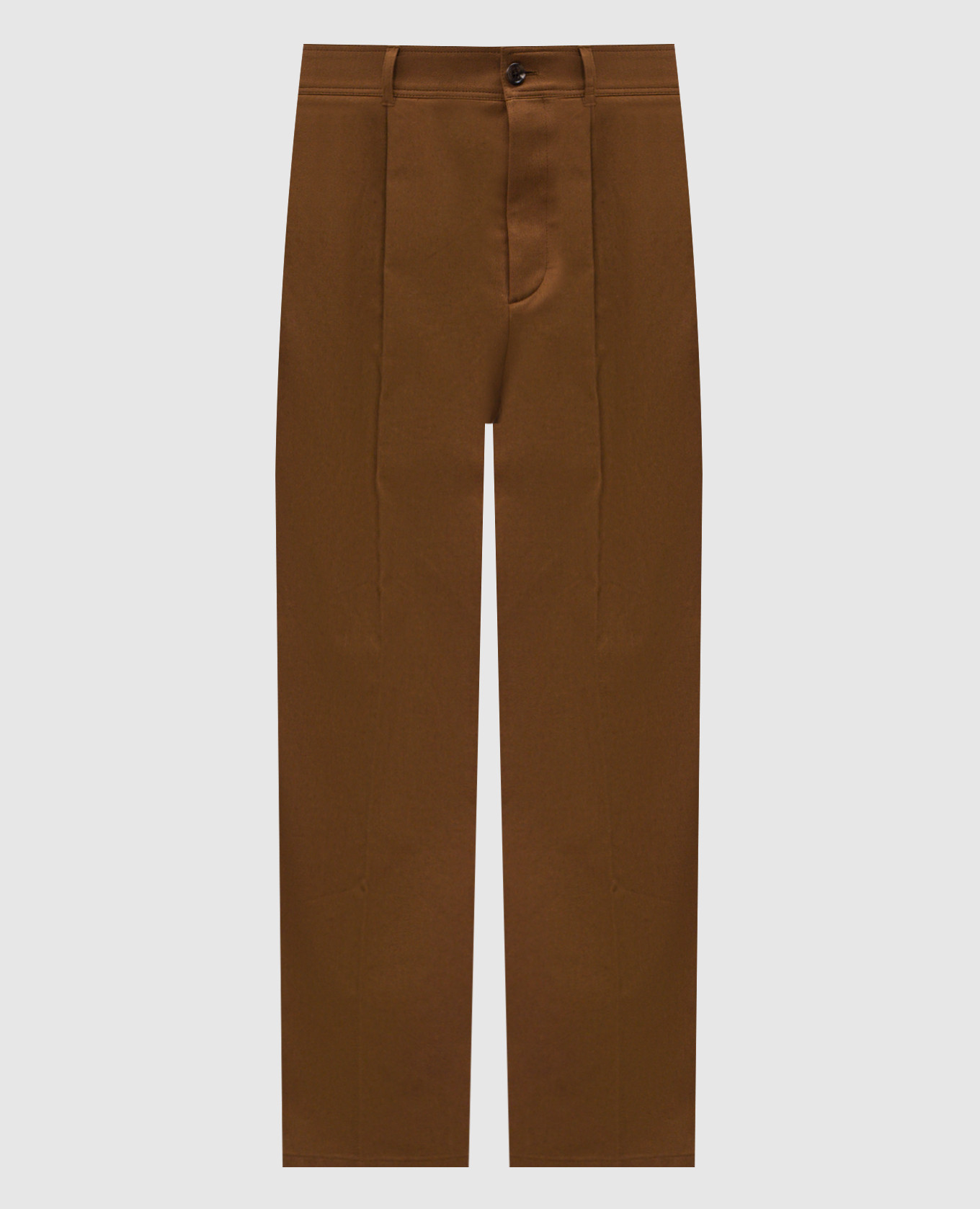 Brown pants with emblem