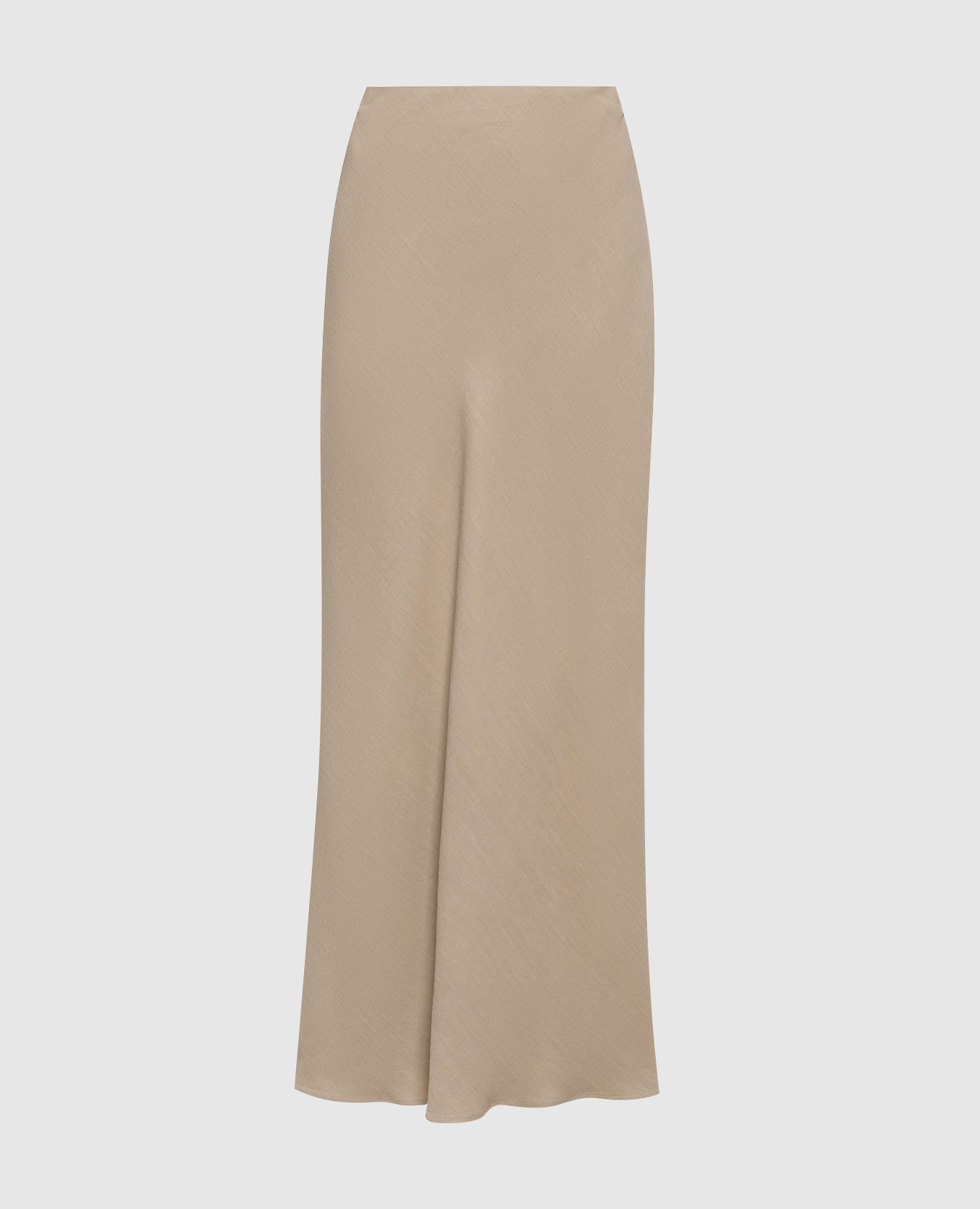 

Beige maxi skirt with linen Brunello Cucinelli