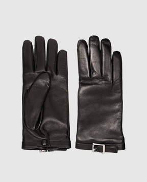 Ann Demeulemeester Arly black leather gloves B0014384LT120