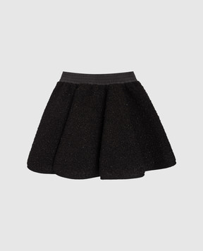 Moncler ENFANT Children's black skirt with lurex K29542D0000289B681214