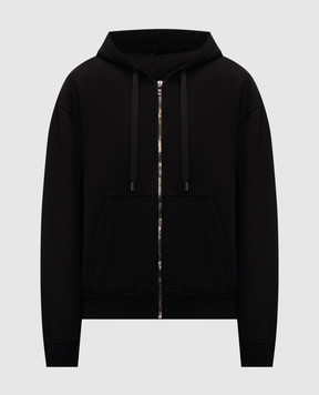 Dolce&Gabbana Black insulated sports jacket with logo appliqué G9AIYZHU7VX
