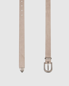 Brunello Cucinelli Brown suede belt M0DELC295