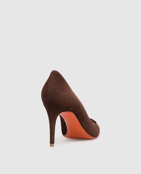 Santoni Brown suede shoes WDID71207HI2TMGD