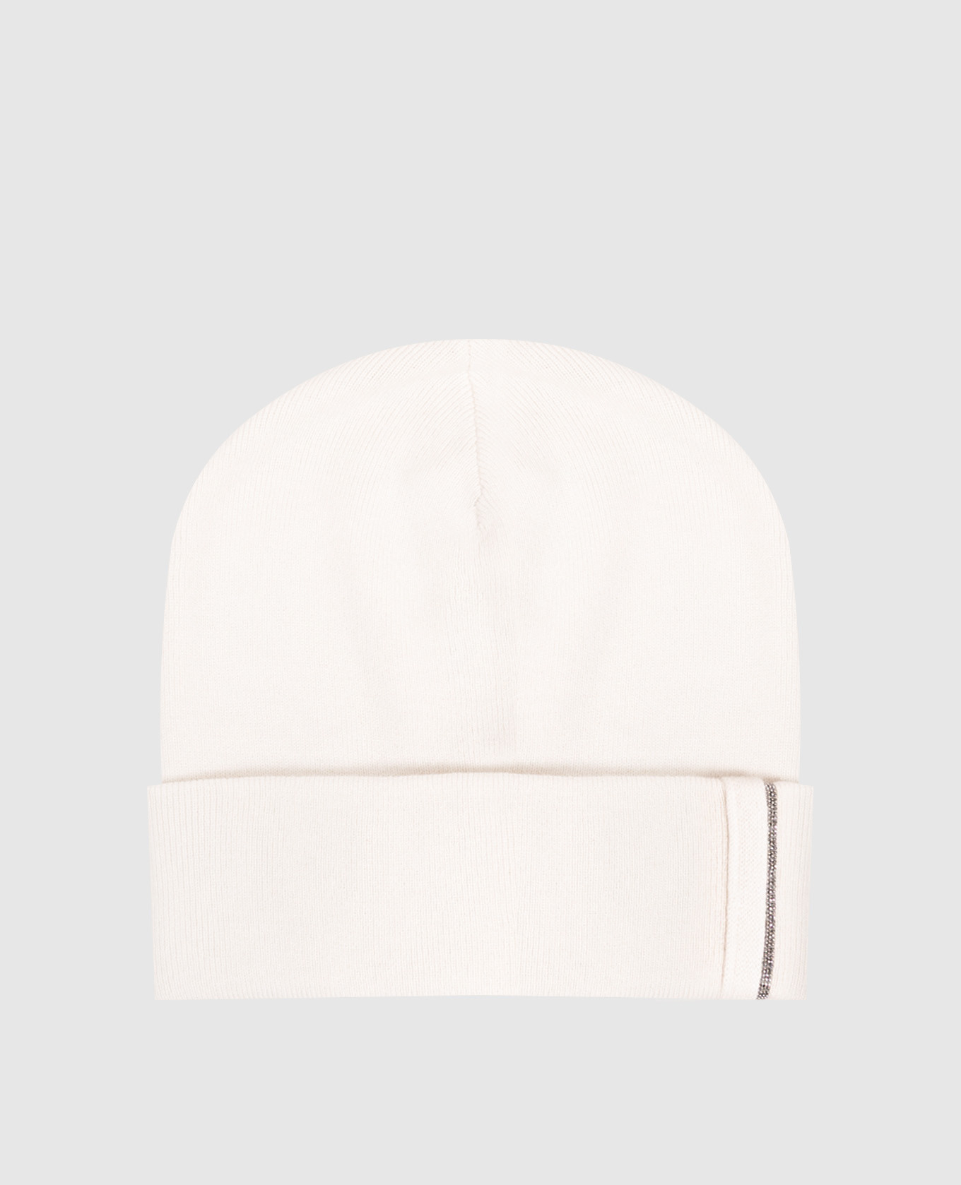 Ivory cashmere hat