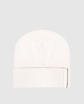 Brunello Cucinelli Ivory cashmere hat M12163199