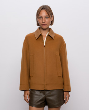 Max Mara Brown SFERE jacket made of wool, silk and cashmere MSTSFERE