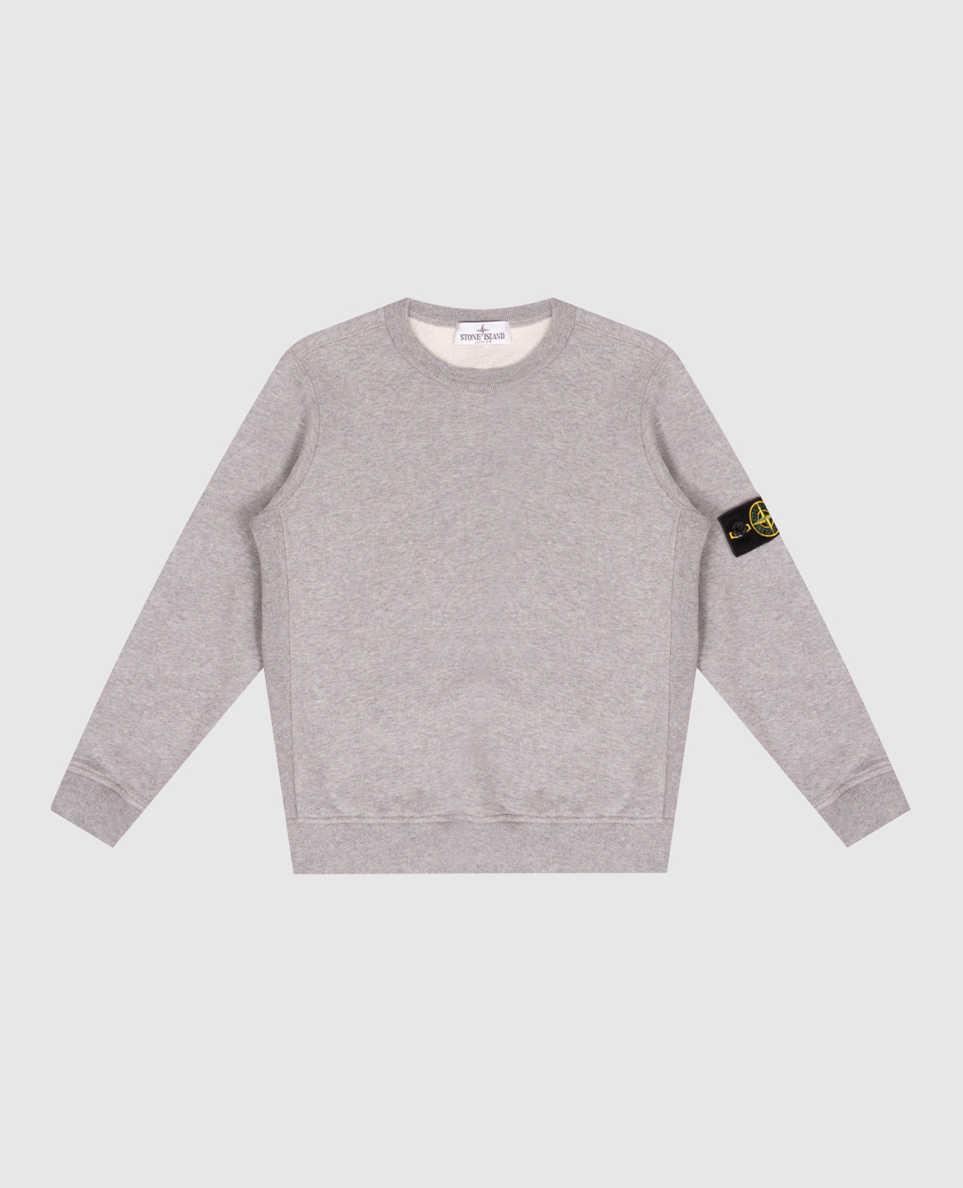 

Children's gray sweatshirt with logo patch Stone Island, Grey