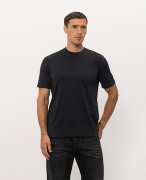 Fendi Blue T-shirt with print FY1370B19Q